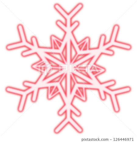 紅色大簡單雪花 紅色大簡單雪花 126446971