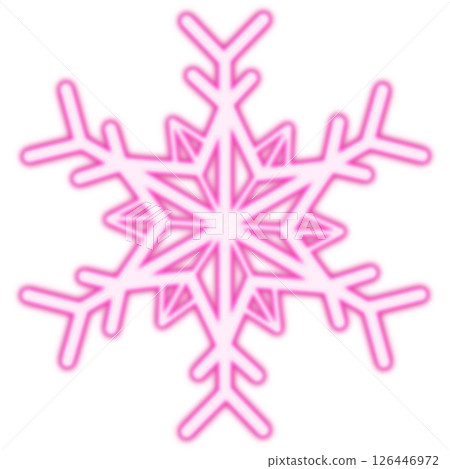 粉紅色大號簡約雪花 粉紅色大號簡約雪花 126446972