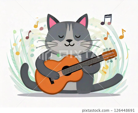 Cat guitar Cat guitar 126448691