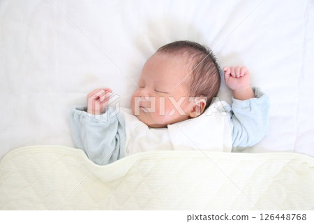 Newborn asleep asleep asleep 126448768