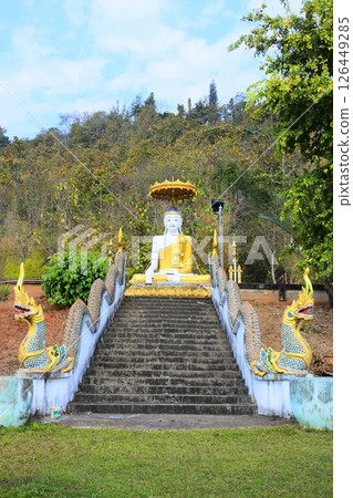 Entrance to Wat Phra That Doi Khong Moo, Mae Hong Son, Thailand Entrance to Wat Phra That Doi Khong Moo, Mae Hong Son, Thailand 126449285