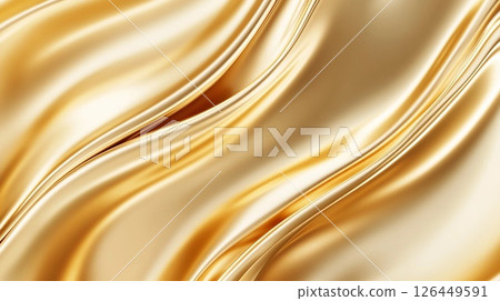 Shiny gold cloth background material 126449591