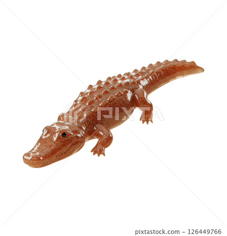 Brown Textured Alligator Figure 126449766