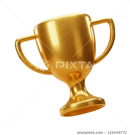 Shiny Golden Trophy Cup Award for Victory and Success Shiny Golden Trophy Cup Award for Victory and Success 126449772