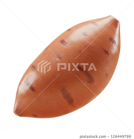 Fresh Whole Sweet Potato Root Vegetable 126449799