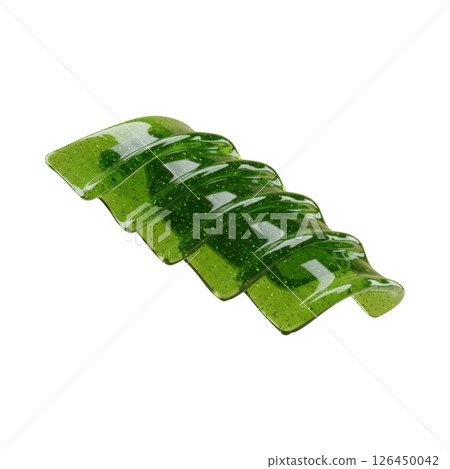 Fresh Green Wakame Seaweed 3D Render Fresh Green Wakame Seaweed 3D Render 126450042