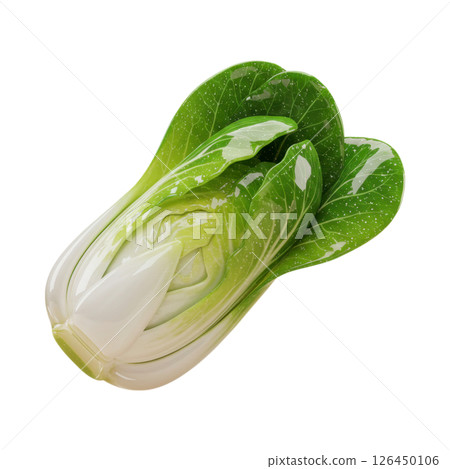 Fresh Green Yu Choy Vegetable 3D Render 126450106