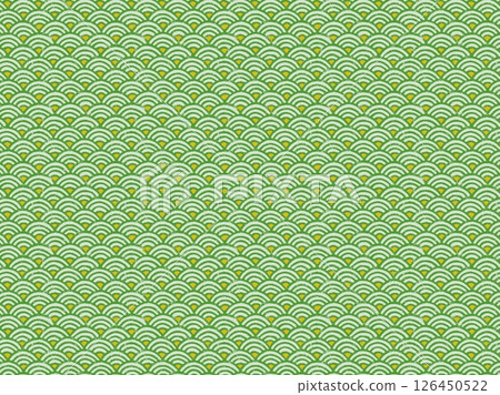 Green Wave Pattern Background 126450522