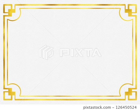 Gold frame 126450524