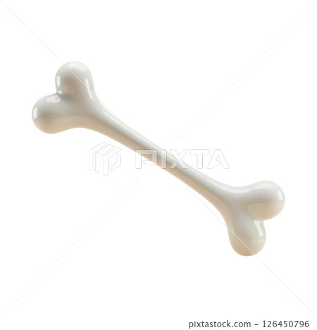 Shiny White Wishbone for Good Luck and Fortune 126450796