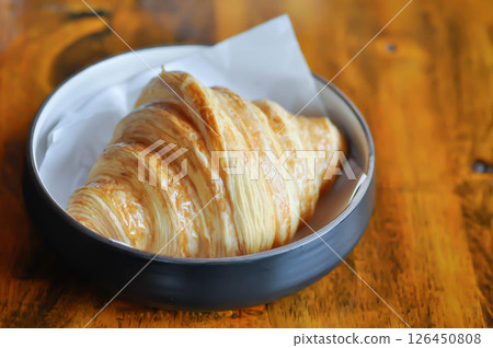 croissant , French croissant or French bread 126450808