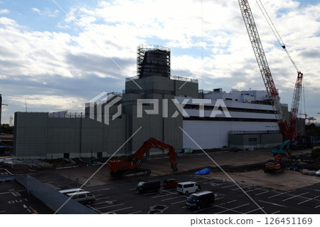 Maritime Science Museum demolition work, Odaiba 126451169