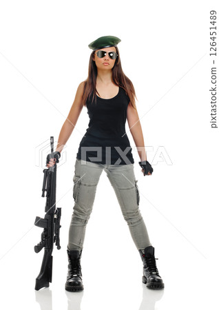 gilrl soldier gilrl soldier 126451489