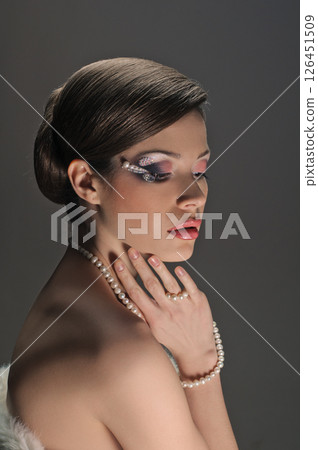 luxurious lady luxurious lady 126451509