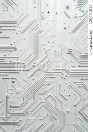 Collection of high-tech white 3D textured backgrounds resembling circuit boards or futuristic structures. Collection of high-tech white 3D textured backgrounds resembling circuit boards or futuristic structures. 126451632