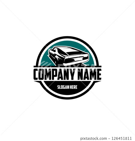 Ford Mustang sportsroof Car logo. Premium badge logo concept isolated. EPS 10 file. Set of ready-made logo templates isolated. Ford Mustang sportsroof Car logo. Premium badge logo concept isolated. EPS 10 file. Set of ready-made logo templates isolated. 126451811