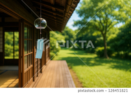 Scenery with wind chimes 126451821
