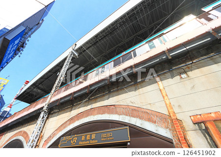Scenery of JR Shinbashi Station in Minato Ward, Tokyo 126451902