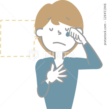 cute doodle hand draw facial expression speech bubble balloon with boy man character, text box think speak talk banner, flat png transparent element design 126451948