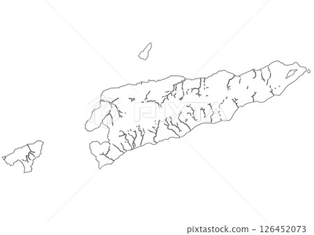 Blank map of East Timor 126452073
