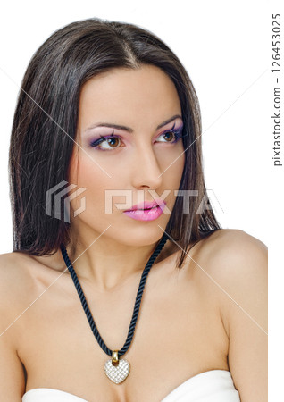 violet lips and eyelids violet lips and eyelids 126453025