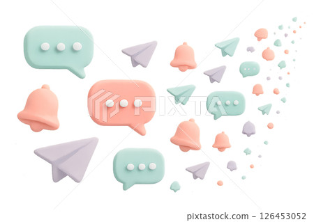 Pastel communication icon images 126453052