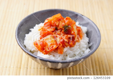 Kimchi and rice 126453109