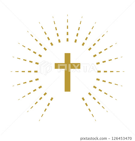 simple religion cross icon isolated vector illustration simple religion cross icon isolated vector illustration 126453470