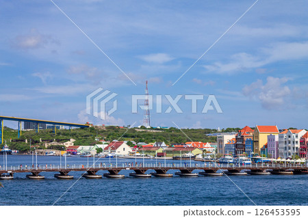 Emma Queen Bridge in the city of Willemstad 126453595