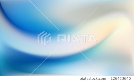 Soft Aesthetic blue and white gradients. Flowing fluid waves. 126453640