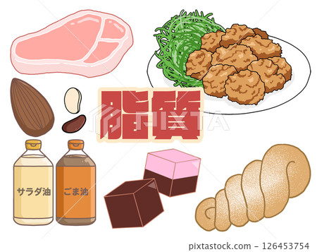 脂質插圖（透明背景） 126453754