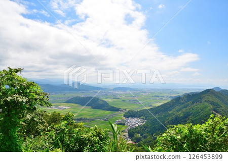 從靜嶽山頂看的滋賀城市景觀（滋賀縣） 126453899