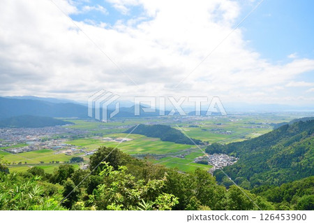 Shiga cityscape as seen from the summit of Shizugatake (Shiga Prefecture) 126453900