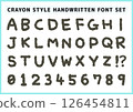 蠟筆風格手寫字體集（英文） 126454811