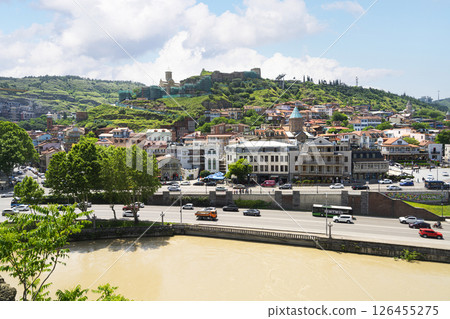 Kura river in Tbilisi, Georgia 126455275