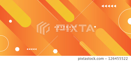 geometric gradient orange background vector illustration. abstract template design with orange lines background geometric gradient orange background vector illustration. abstract template design with orange lines background 126455522