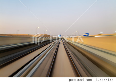 High-Speed Metro Rail in the Desert of KSA High-Speed Metro Rail in the Desert of KSA 126456132