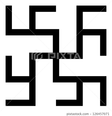 Fern flowers grass symbol sign slavic pagan icon black color vector illustration image flat style Fern flowers grass symbol sign slavic pagan icon black color vector illustration image flat style 126457071