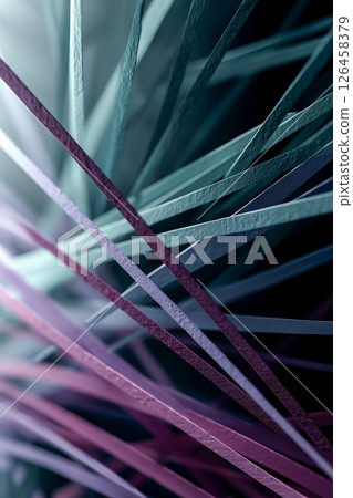 Blue gradient abstract light flow 126458379