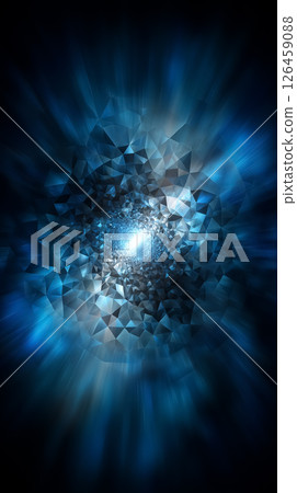 An abstract background expressing the explosive evolution of near-future technology 126459088