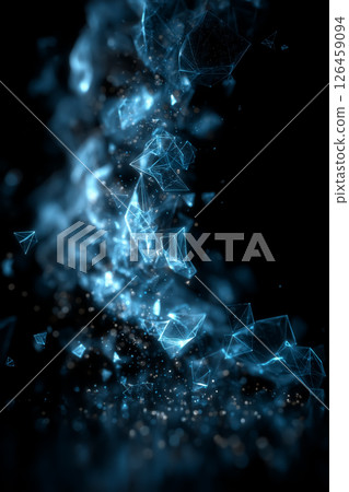 An abstract background expressing the explosive evolution of near-future technology 126459094
