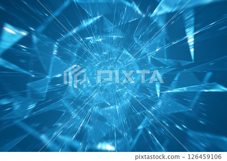 An abstract background expressing the explosive evolution of near-future technology 126459106