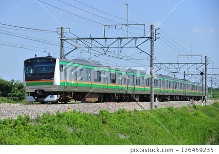 高崎線 岡部～本莊 JR東日本 E233系 3000系 D15次列車 (高崎) 126459235