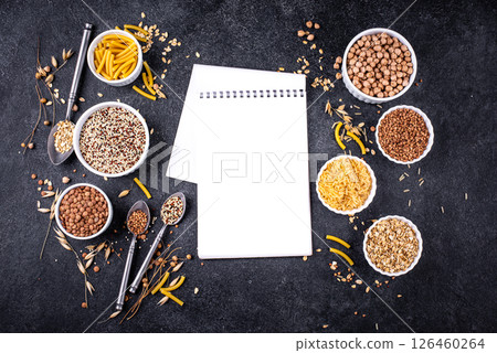 Various gluten free cereals and groats Various gluten free cereals and groats 126460264