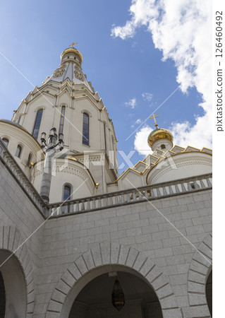 05.05.2025 - Minsk, Belarus. Shot of the church of all saints 126460492