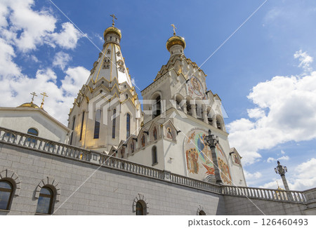 05.05.2025 - Minsk, Belarus. Shot of the church of all saints 05.05.2025 - Minsk, Belarus. Shot of the church of all saints 126460493