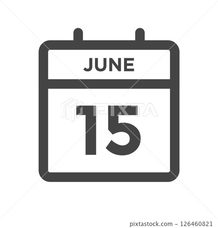 June 15 Calendar Day or Calender Date for Deadlines or Appointment June 15 Calendar Day or Calender Date for Deadlines or Appointment 126460821