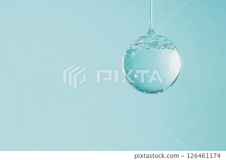 globe in the shape of a water drop, world water day 126461174