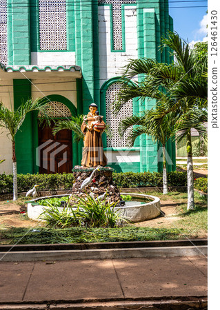 Parish of Saint Anthony of Padua in Belterra, Para in Brazil. American village built by Henry Ford 126461430