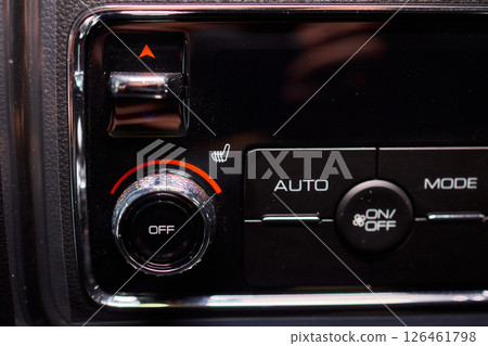 A close up of a car s rear air conditioning system 126461798